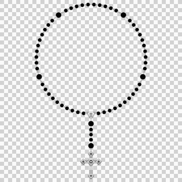 Christian rosary in circular shape Stock-Illustration