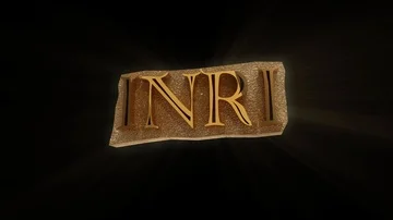 Christian Symbol, 3d loop of Letters INRI Stock Footage 85873314