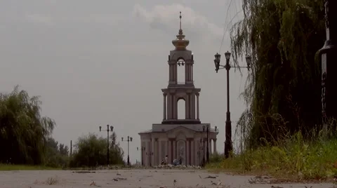 Christian Temple Stock Footage