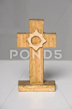 Christian wooden cross Stock Photos