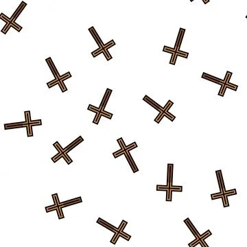 Christianity religion vector seamless pattern Illustrazione stock