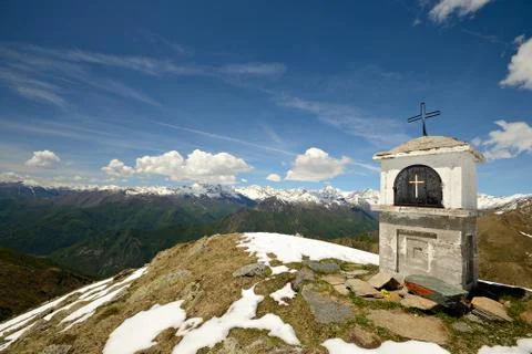 Christianity on the summit Stock Photos