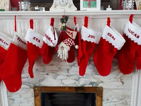 Christmad socks Fotos Stock