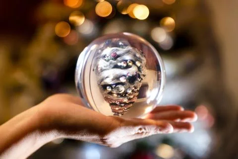 Christmans magic ball Stock Photos