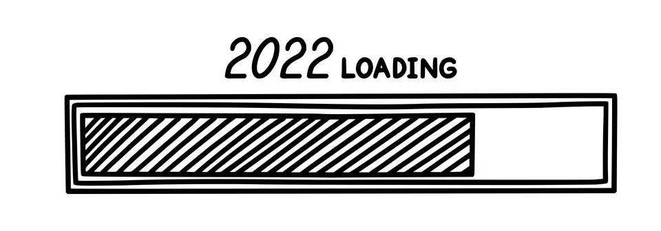 Christmas 2022 progress loading bar. Infographics design element with status of Stock Illustration