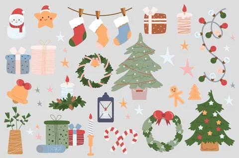 Christmas 2024 Mega Set Stock Illustration