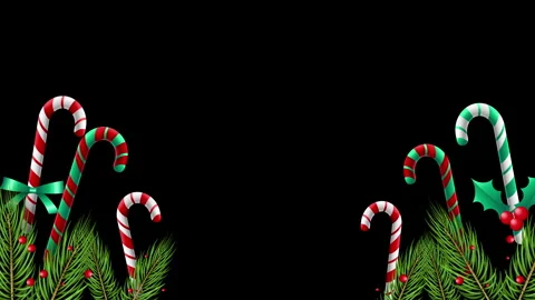 Christmas 3D Frame Isolated Stock Footage 255797069