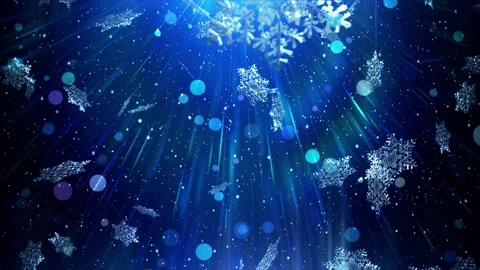 Christmas 4K Blue Background Video stock 223033084