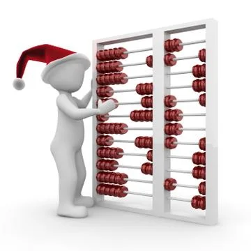 Christmas abacus Stock Illustration