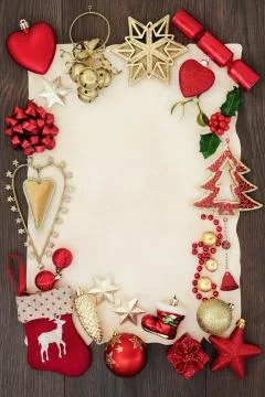 Christmas Abstract Background Border Stock Photos