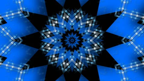 Christmas abstract background, motion blue shape on black background, loop Stock Footage