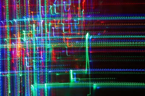 Christmas abstract light patterns Stock Photos