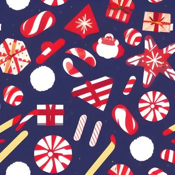 Christmas abstract pattern seamless, random element vintage design wallpaper 스톡 일러스트
