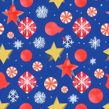 Christmas abstract pattern seamless, random element vintage design wallpaper 스톡 일러스트