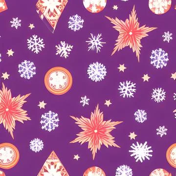 Christmas abstract pattern seamless, random element vintage design wallpaper Stockillustratie