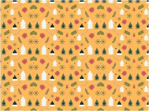 Christmas abstract pattern set for gift cards Stock Illustration