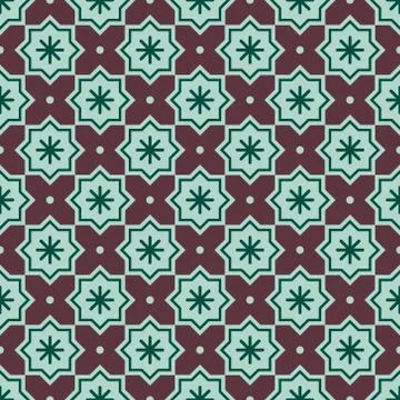 Christmas abstract pattern. Vector seamless pattern with snowflakes on a back Stock Illustration