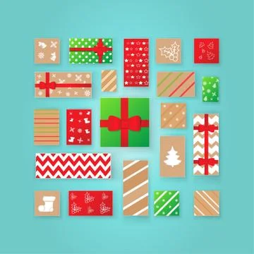 Christmas Advent calendar. Stock Illustration