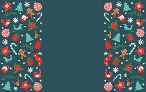 Christmas and New Year background 1 Stock Illustration