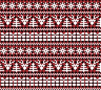 Christmas and New Year pattern at Buffalo Plaid. Festive background for design Stock Illustration