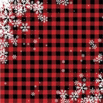 Christmas and New Year pattern at Buffalo Plaid. Festive background for desig Stock Illustration