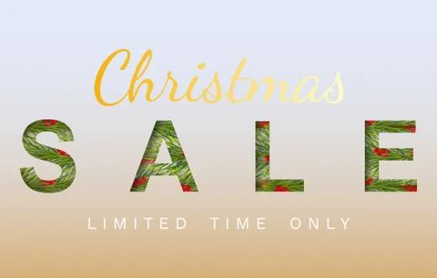 Christmas and new year sale banner for retail and online store Stock Illustration