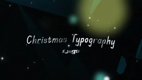 Christmas And New Year Typography for After Effects Stock After Effects