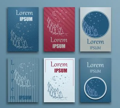 Christmas and New Year Vector greeting card Stock Illustration
