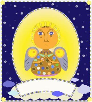 Christmas angel vector Stock Illustration