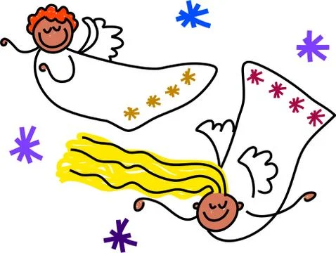 Christmas Angels Stock-Illustration
