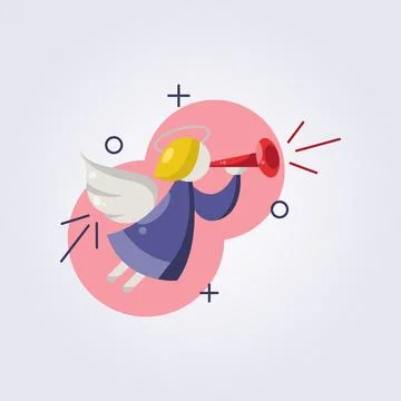 Christmas angle icon vector illustration design Stock Illustration