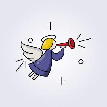 Christmas angle icon vector illustration design Stock Illustration