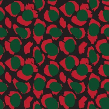 Christmas Animal Leopard Seamless Pattern Background イラスト素材