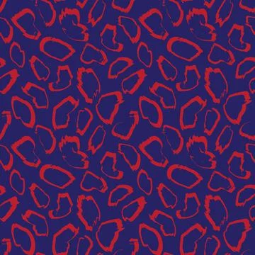 Christmas Animal Leopard Seamless Pattern Background イラスト素材