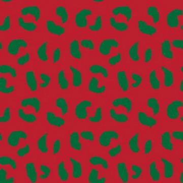 Christmas Animal Leopard Seamless Pattern Background Illustrazione stock
