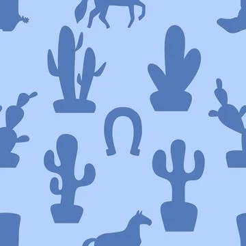 Christmas animals seamless horse pattern for wrapping paper and fabrics Stock Illustration