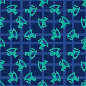 Christmas animals seamless horse pattern for wrapping paper and fabrics Stock Illustration