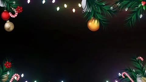 Christmas Animated Frame 4 Stock Footage