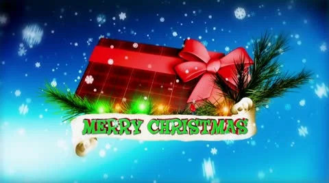 A Christmas animation for the holidays Stock Footage 9858347