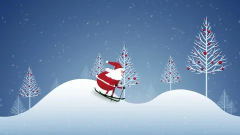 Christmas animation loop. Stockbeeldmateriaal 97716178