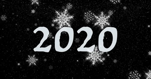 Christmas animation with text 2020 스톡 동영상 121327561