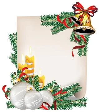 Christmas announcement Stock Illustration