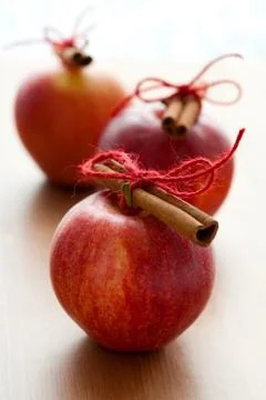 Christmas apples Stock Photos