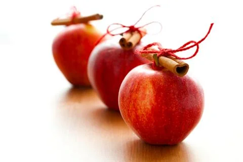 Christmas apples Stock Photos