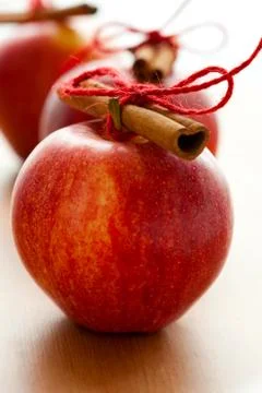 Christmas apples Stock Photos