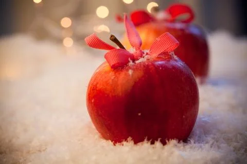 Christmas apples Foto stock