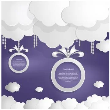 Christmas applique background Stock Illustration