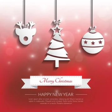 Christmas applique background. Vector/illustration. Stock Illustration