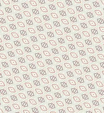 Christmas arctic berry stroke-based repeatable contour surface pattern with blac Illustration