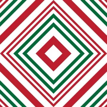 Christmas Argyle Diagonal Stripes seamless pattern background Stock Illustration